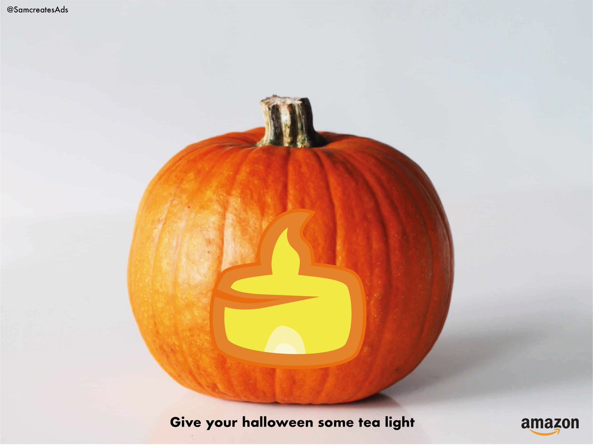 Give your halloween some tea light <a href="/OneMinuteBriefs/">One Minute Briefs ⏱️</a> Create spooky Halloween posters to advertise #Pumpkins for #NationalPumpkinDay