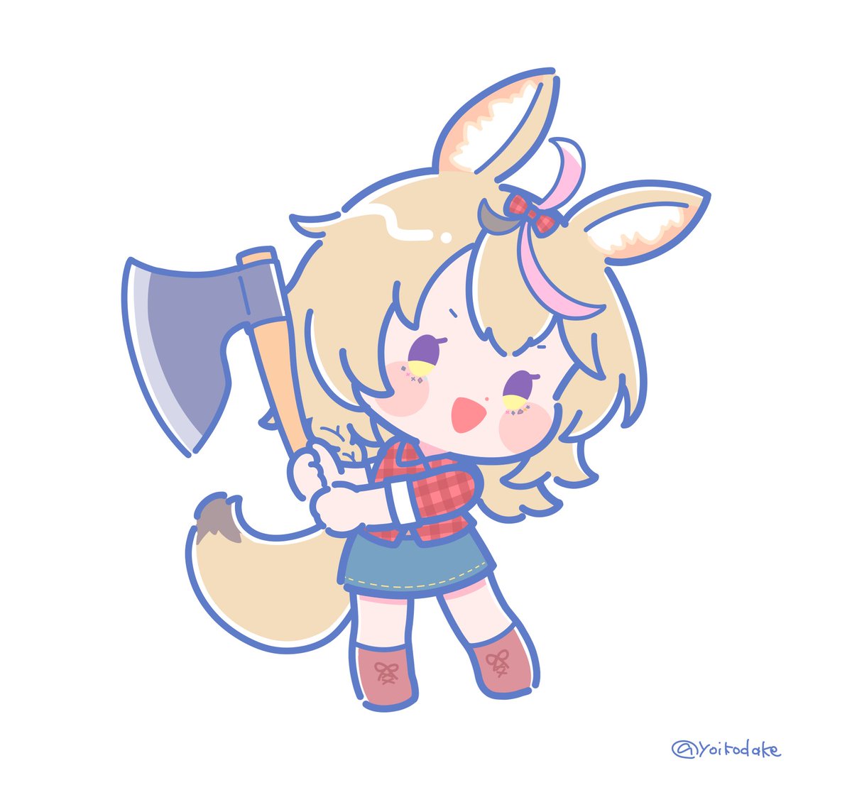 尾丸ポルカ 「#絵まる 」|よいのイラスト