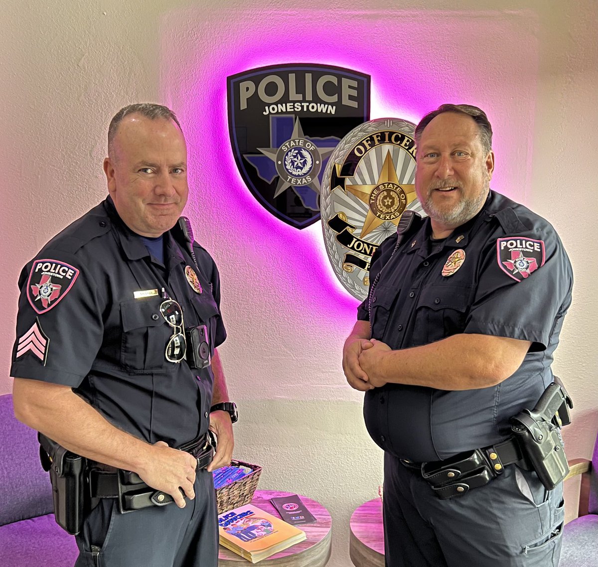 Sergeants Sheehan and Roberts are sporting pink with pride to honor every warrior in the fight against breast cancer. #BreastCancerAwarenesMonth