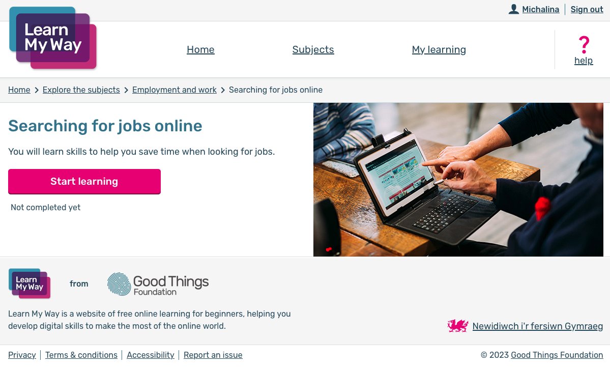 SwanseaMAD's tweet photo. Are you looking for a job online but don't know where to start? Visit: https://t.co/VpJdeexYp7 to learn how to navigate the online job search. #LearnMyWay #GoodThingsFoundation @GoodThingsFdn https://t.co/M9gYZnH7wy