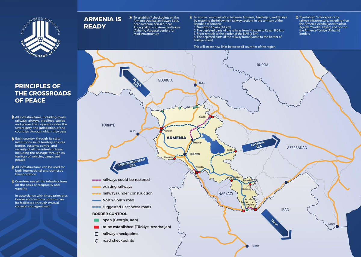 #Armenia presents the Crossroads of Peace project for strengthening peace in the region.

#CrossroadsOfPeace