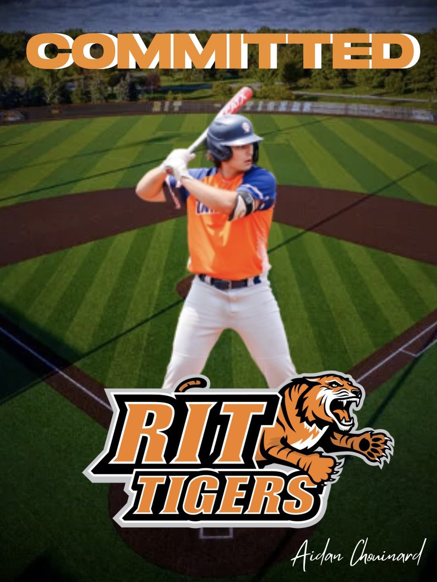 I am extremely excited to announce my commitment to further my athletic and academic career at the Rochester Institute of Tech. in Rochester, NY. I would like to thank my family, coaches, teammates, and friends who have helped me get to this point. #rolltigers 
@TeamONBaseball