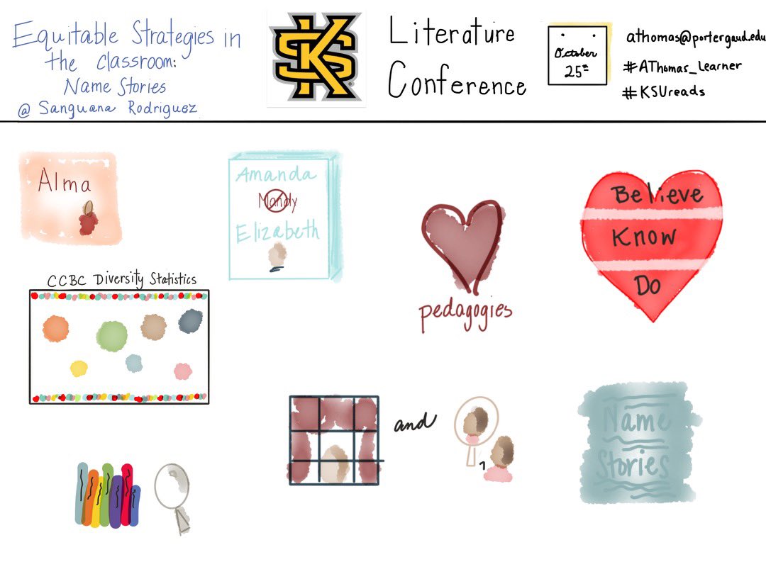 Great learning happened during my first day at the KSU Children’s Literacy Conference! #KSUreads #LifelongLearner #PorterGaudProud #ProudtoBe