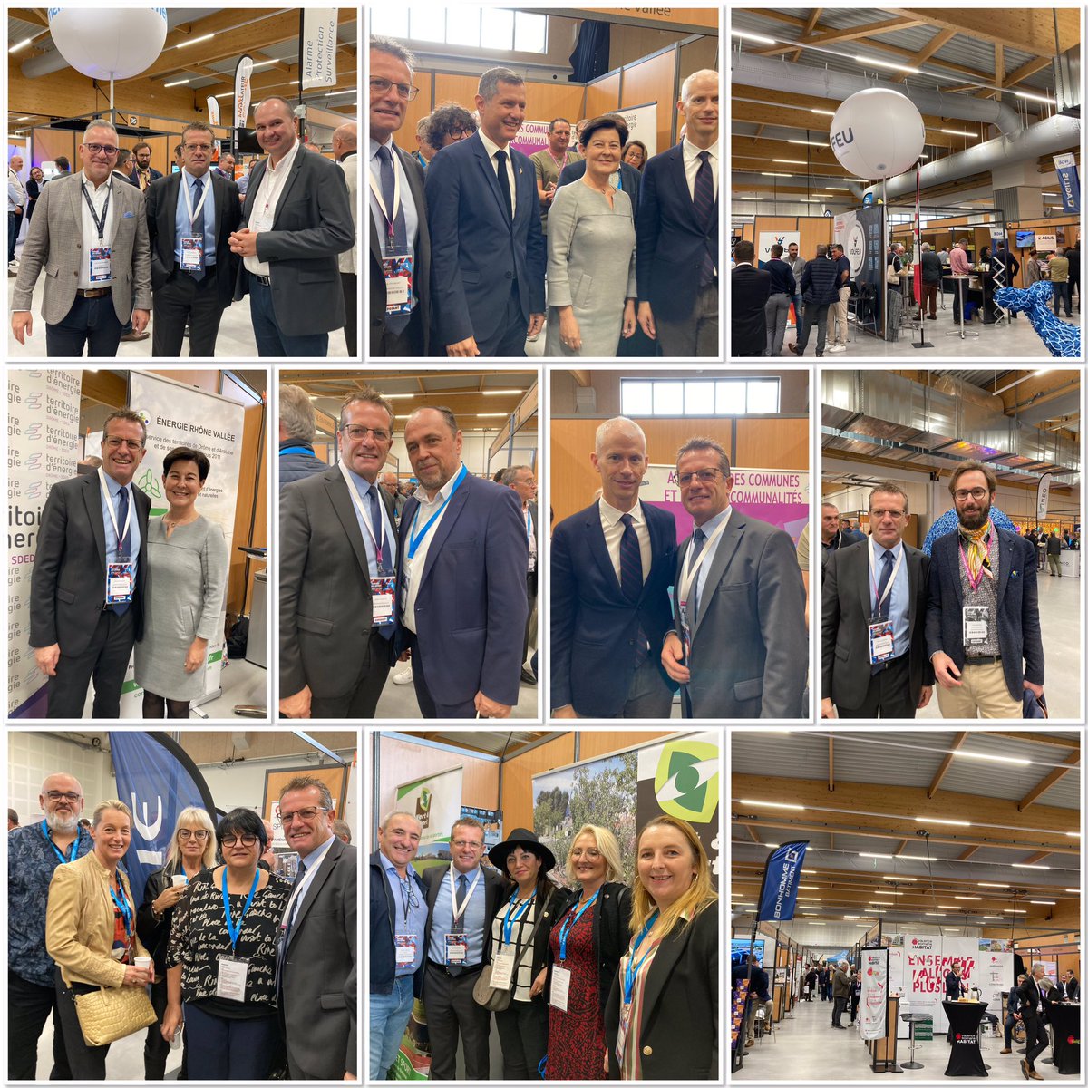 Congrès des #maires de la #Drôme, de nombreuses rencontres pour notre président <a href="/HCoulmont/">HERVE COULMONT</a> élus, ministre, chefs d’entreprises, acteurs et partenaires de <a href="/RhoneVallee/">EnergieRhôneVallée</a> 🤝