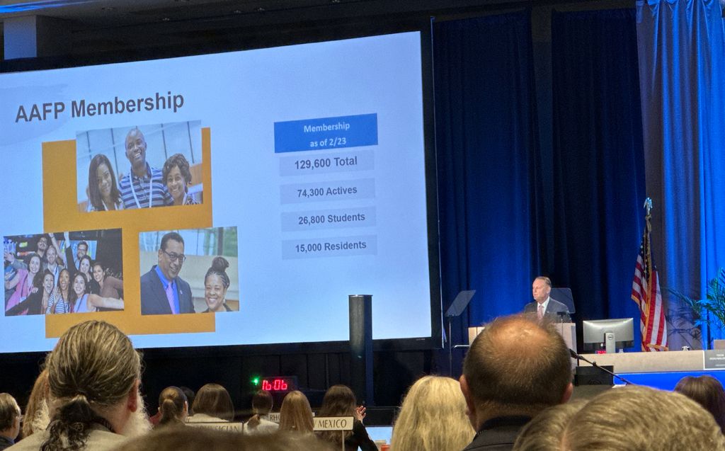 “Please know that no matter where you went to medical school, where you did your residency or where you practice – the AAFP is your professional home and will always be there to support you.” @rshawnm to #AAFPCOD today. 🥰👏🏾👏🏾👏🏾