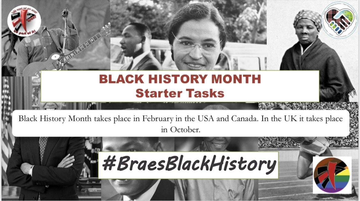 This morning S2 Geography were celebrating Black History Month by looking into the life and work of Wangari Matthai. 
We finished off with a fun quiz which taught us about important figures in history from the black community.  #braesblackhistory  #article2 #BlackHistoryMonth