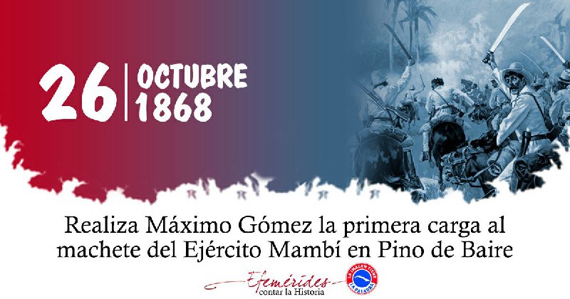 "La primera carga al machete mambisa: terror en las tropas españolas"👇
giron.cu/2023/10/25/car…
.
.
#CubaViveEnSuHustoria 
#Cuba