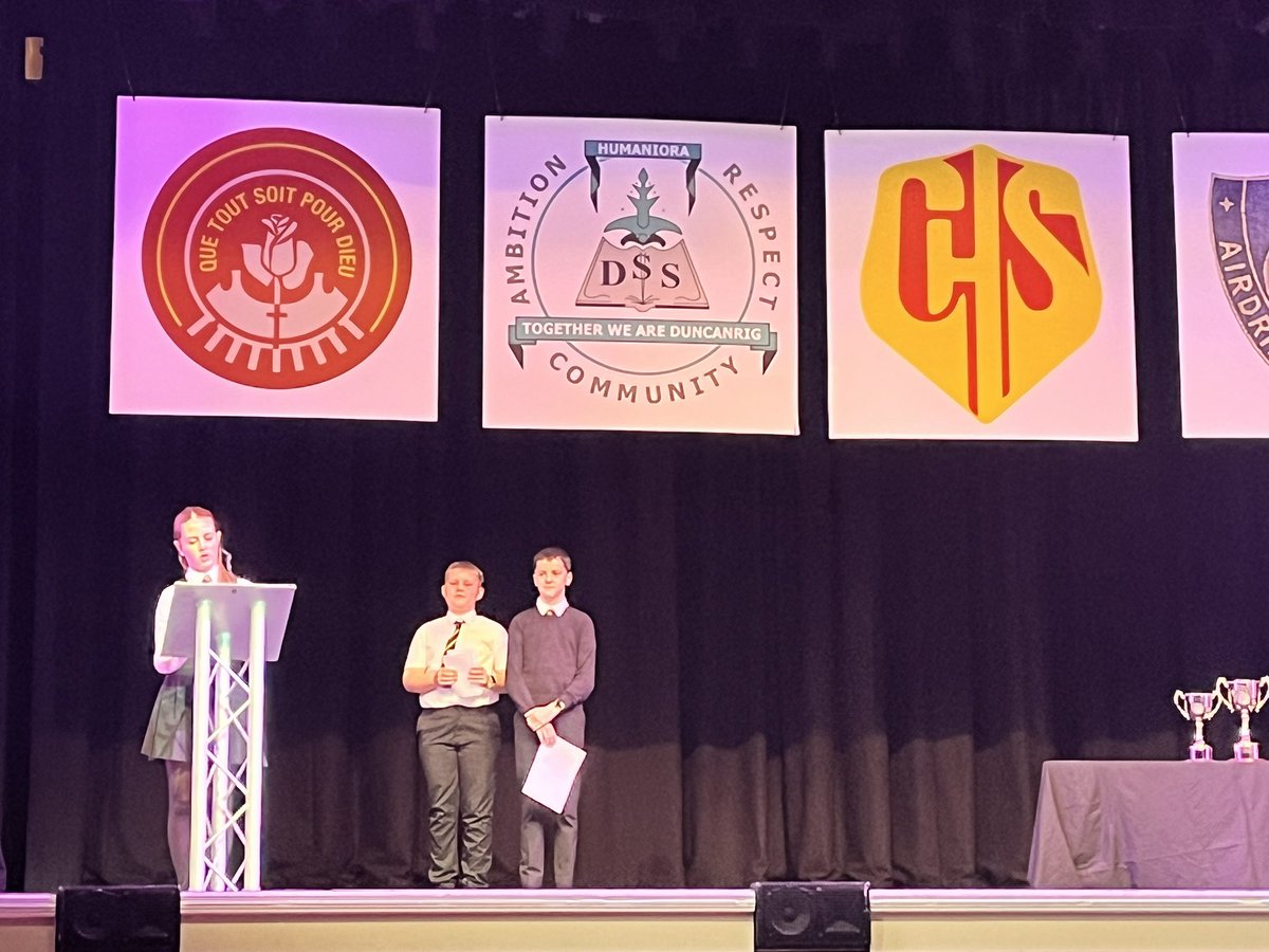 CathkinEnglish's tweet photo. We are so proud of our public speaking team who competed today in the Lanarkshire Lieutenancy competition. Well done to the overall winners Taylor High School and the other competing schools. Outstanding citizens, all! #ambition #discovery @CathkinHigh #itsslc https://t.co/QUtiNkRm1M