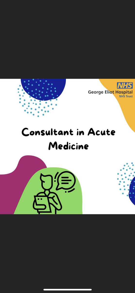 An amazing opportunity for a highly skilled Acute Medicine has arisen!! Come join #TeamEliot #AcuteMedicineServices very rewarding opportunity! 😊🙌🏻

beta.jobs.nhs.uk/candidate/joba… @GEHNHSnews