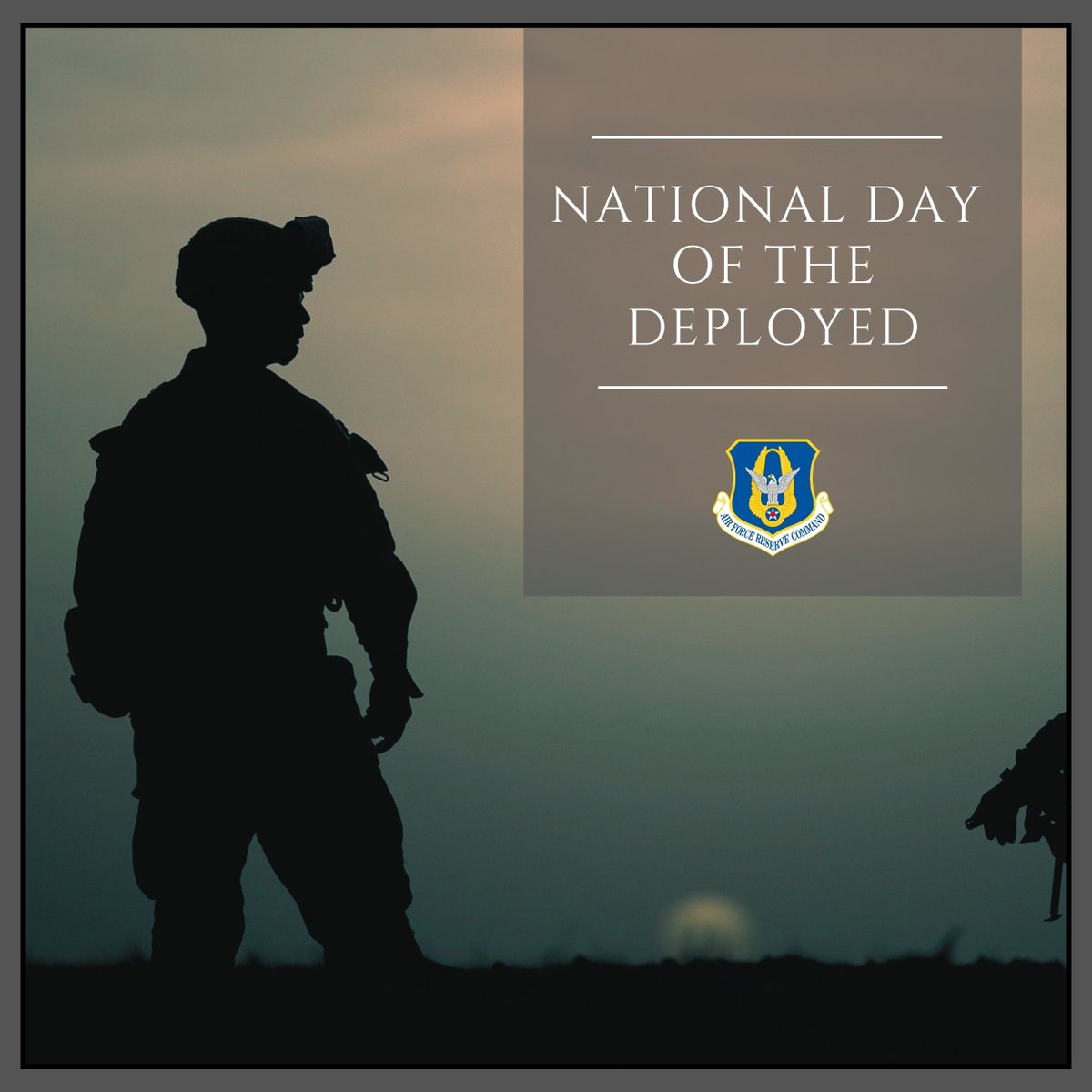 USAFReserve's tweet image. October 26 is National Day of the Deployed, a day to honor all service members who have been or are currently deployed in service of the United States. Thank you for your bravery and sacrifice.
#ReserveReady | #ReserveCitizenAirmen | #nationaldayofthedeployed | #ReserveTransform