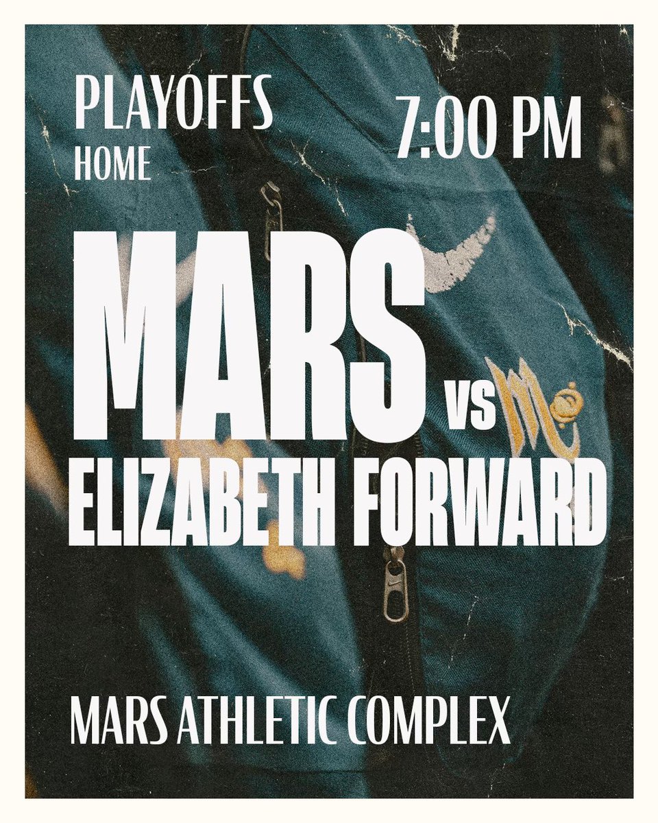Playoffs Round 2!! Home vs Elizabeth Forward @ 7. SHOW UP!!!