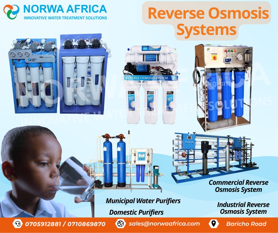 Norwaafricaltd's tweet photo. 💧Thirsty for a #water #solution that Fits Your Needs?💦
🏡 #Homeusage, 🏢 #Commercial, or 🏭 #Industrial, we've got you covered. Enjoy clean, pure water on your terms, every hour, every day! 🌊💙 1/2 https://t.co/JsX9cFsTBx
