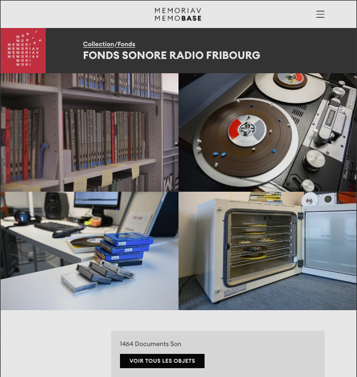 Memoriav (@memoriav_ch) on Twitter photo 📻👩💻1464 documents issus du fonds Radio Fribourg sont désormais en ligne sur Memobase, le portail du patrimoine audiovisuel suisse : memobase.ch/fr/recordSet/b… 📻👩💻1464 documents issus du fonds Radio Fribourg sont désormais en ligne sur Memobase, le portail du patrimoine audiovisuel suisse : memobase.ch/fr/recordSet/b…