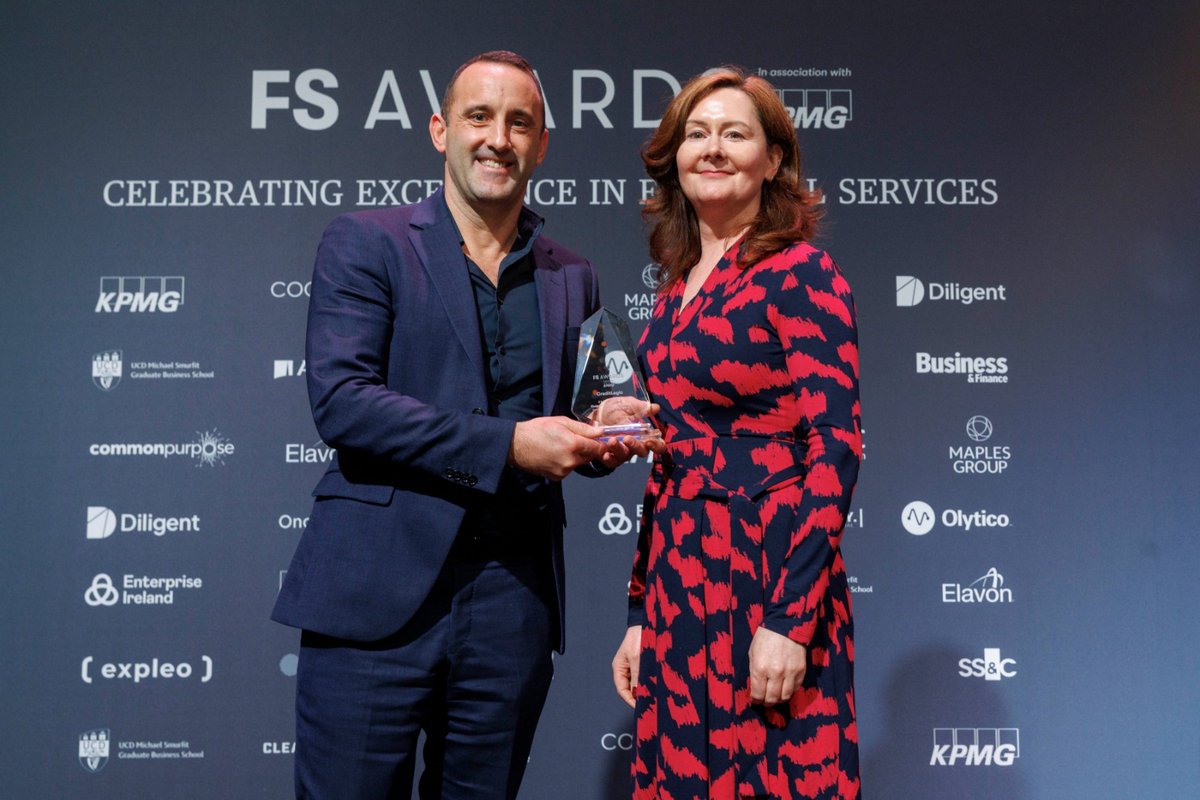 .<a href="/creditlogictech/">creditlogic</a> our winners of the Fintech Innovation Award🌟
Category sponsored by <a href="/Entirl/">Enterprise Ireland</a> 

#FSAwards in association with <a href="/KPMG_Ireland/">KPMG Ireland</a>

#FintechInnovation