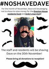 #andysmanclub #Movember  #noshavedave