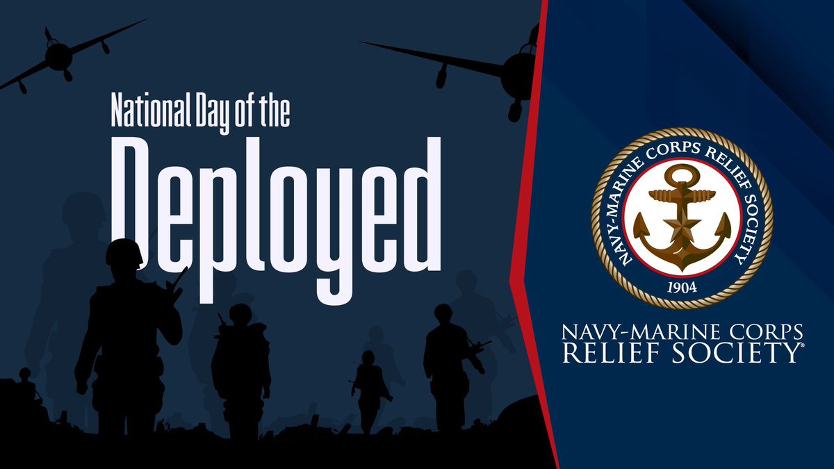 Today is the #DayoftheDeployed. #NMCRS recognizes the sacrifices of those who spend time away from their loved ones to serve our great nation. We are thankful for your sacrifice to keep our country safe. 
#Militaryfamily #USMC #Navy