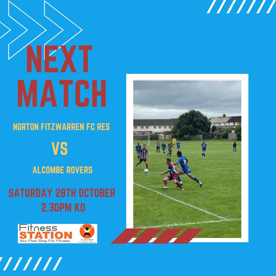 Alcombe Rovers take to the road again travelling up to Norton Fitzwarren on Saturday with a 2.30pm KO Hoping to pick up another win ⚽️