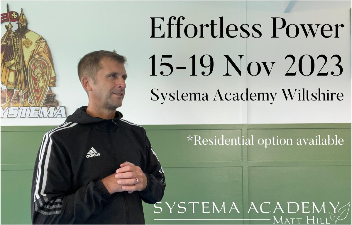 Early bird discount for November’s intensive course runs out tomorrow! You’ll discover Systema's ancient health practices to heal injuries, elevate your physical prowess &amp; mental resilience for holistic well-being. Single day &amp; w/e options. shorturl.at/pD056
#Move #better