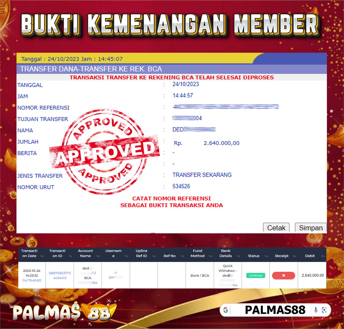 Bukti Pembayaran Kemenangan Member ^^
.
.
Ketik di Google : PALMAS88
#palmas88 #slotgacor #slotgacorhariini #slotgacorterbaru #slotgacorindonesia #polagacor #polagacorhariini #maxwin #maxwinslot #viral #viralmesum #viralindo #viralvideo #ceweksange #tantesange #bokepviral