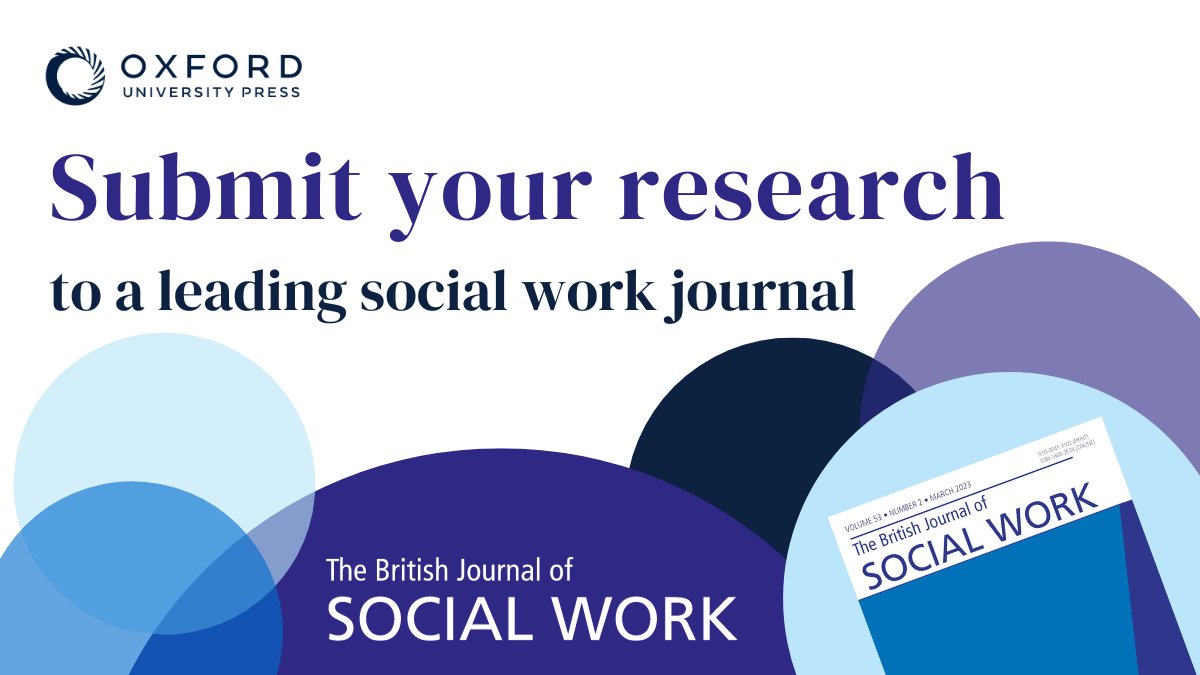 OxfordJournals's tweet image. Hey #CSWE23 - interested in having your paper published in a leading #SocialWork journal? With Open Access options, rigorous peer review, a broad range of content and more, discover why you should submit your work to @BJofSW: oxford.ly/3S9G0wA