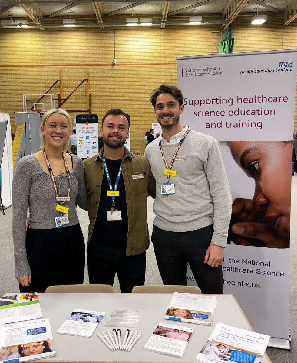 becks_steingass's tweet photo. A great day talking about healthcare science and opportunities to work in the NHS with students at @Uni_of_Essex representing the @NSHCS 

#healthcarescience #STP #ETP https://t.co/ZX7WrXYApb