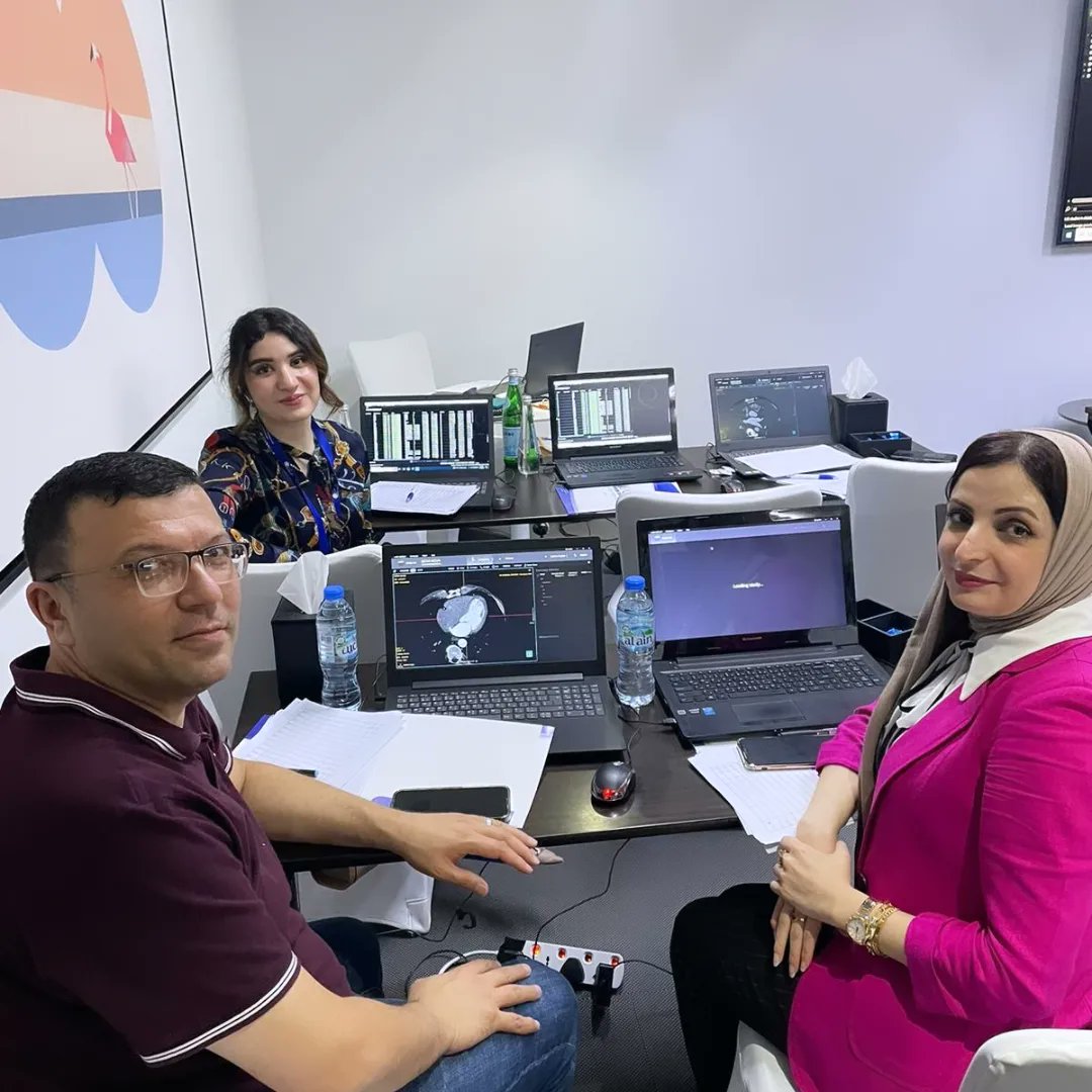 Having a great week in #Dubai 🇦🇪 for our Cardiac CT Level 2 course. 150 CTCA cases soon to be completed on @Circlecvi 42 workstations 😀 #Cardiologycourse #cardiology #CardiacImaging #Radiologycourse #middleeast #Radiology #radiologistlife #cardiologist #CardiacCT