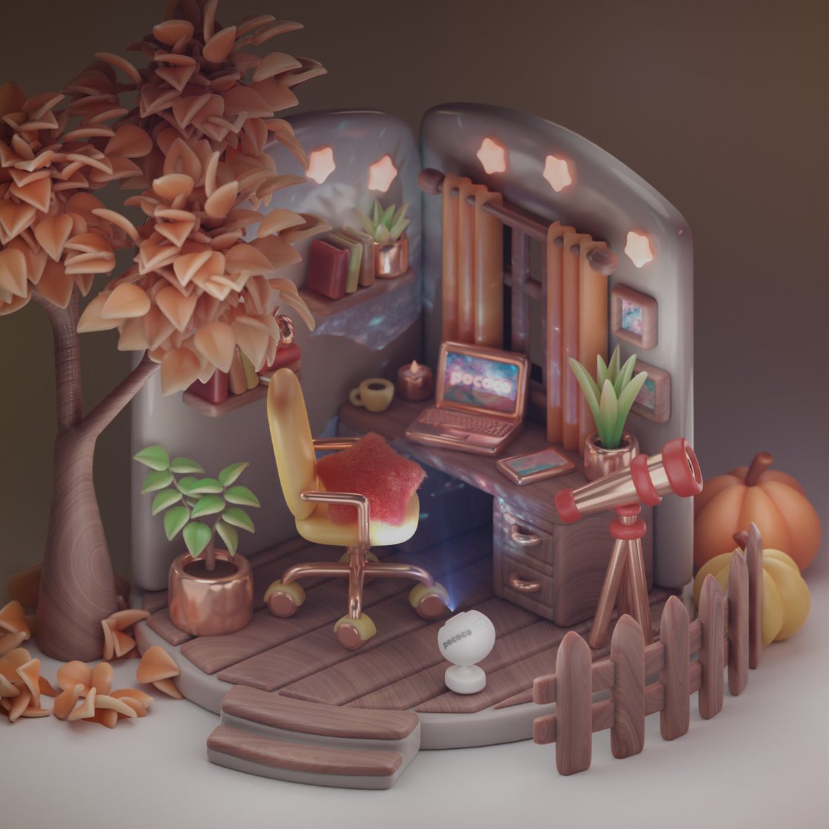 sysinacgi's tweet photo. This 3d illustration is a result of a wonderful collaboration with the Pococo brand. 🌠

🌟Check out the Pococo shop here: https://t.co/zvpvRVxBdn 
🌟Get 20% off with the code: sysinacgi

#Pococo #PococoGalaxyProjector #Gift #PococoCommunity #Blender #3D #Lowpoly #b3d https://t.co/hCYB1wZDBl