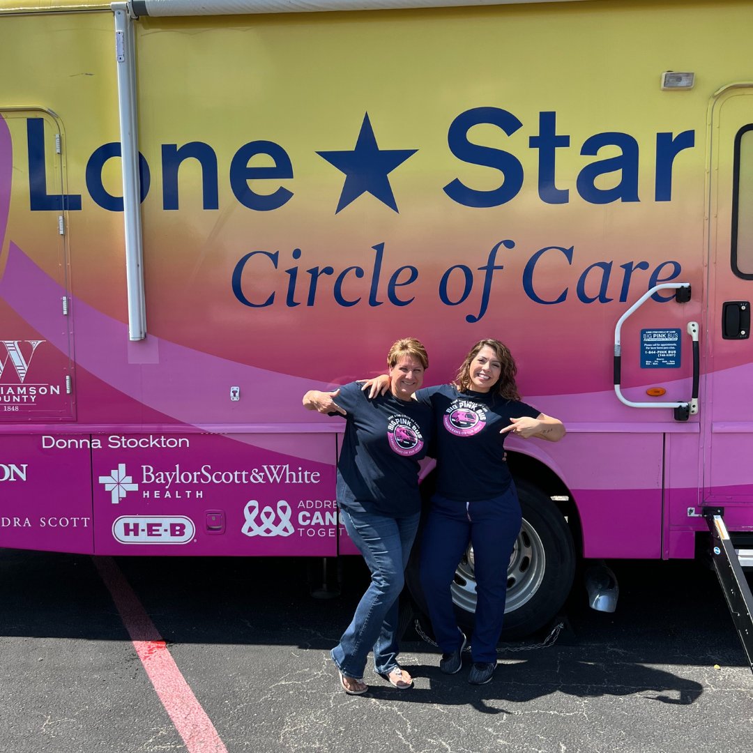 Along with @DellMedCPC, we are proud to support @LoneStarCares’ Big Pink Bus in partnership with @CPRITTexas. In the last two years, 4,000+ people in Central Texas have been screened for cancer aboard the bus! (2/2)