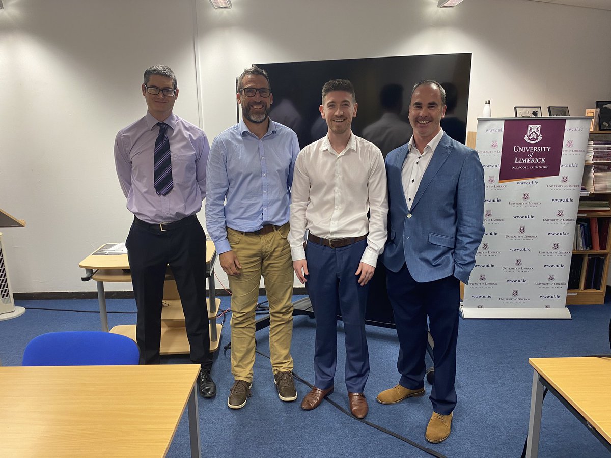Mark Campbell (@dr_markcampbell) on Twitter photo Congratulations to <a href="/NiallKelly12/">Niall Kelly</a> on passing his viva yesterday. #PhDone thanks to <a href="/kearney_phil/">Phil Kearney</a> & Prof Mellalieu for examining & <a href="/mph8/">Dr. Matthew P. Herring, PhD, FACSM</a> for co supervising Niall. <a href="/PessLimerick/">PESS @ UL</a> Congratulations to <a href="/NiallKelly12/">Niall Kelly</a> on passing his viva yesterday. #PhDone thanks to <a href="/kearney_phil/">Phil Kearney</a> & Prof Mellalieu for examining & <a href="/mph8/">Dr. Matthew P. Herring, PhD, FACSM</a> for co supervising Niall. <a href="/PessLimerick/">PESS @ UL</a>