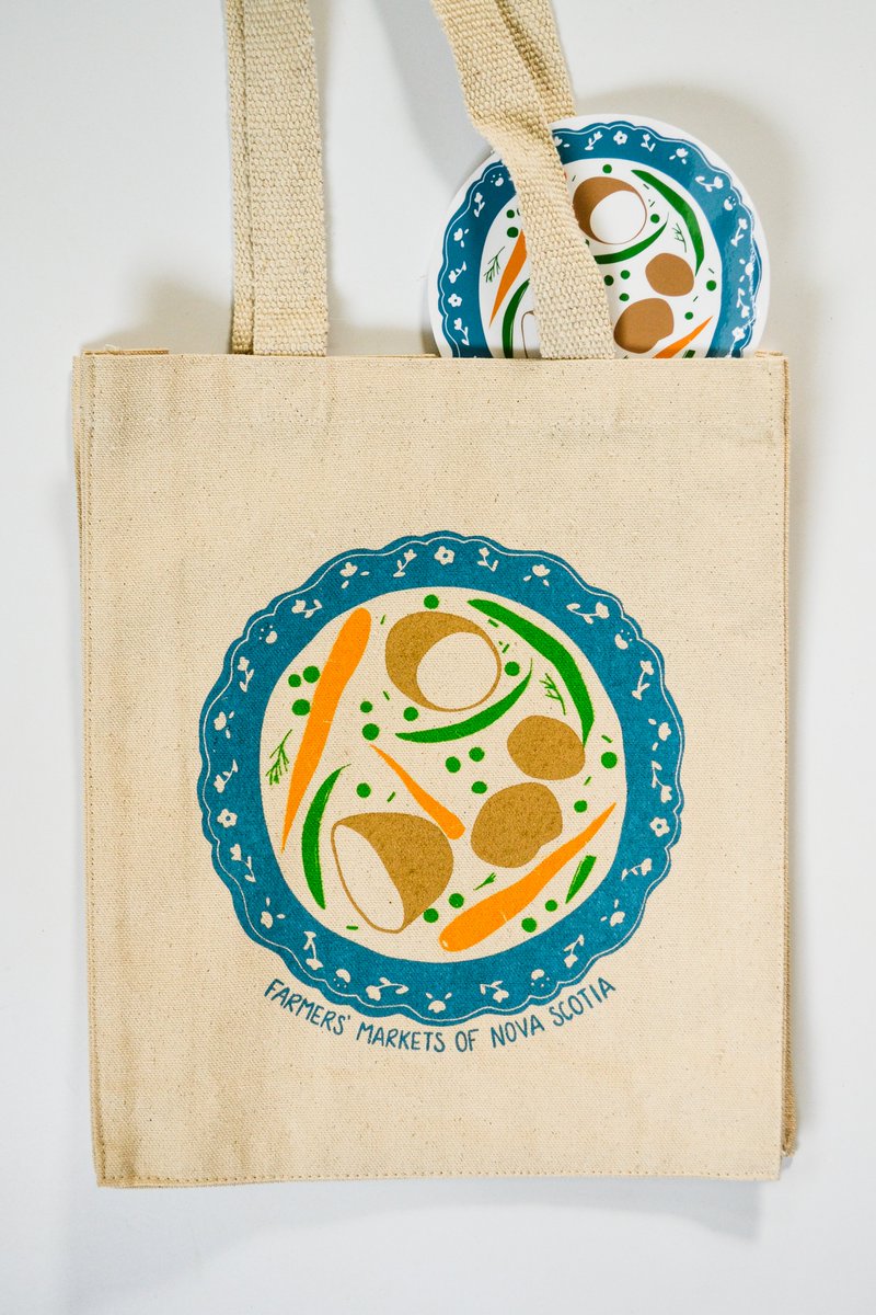 🥕NEW HODGEPODGE TOTE &amp; BUNDLE FUNDRAISER!🥕$5 from each tote and bundle sold will go directly towards the Nourishing Communities Food Coupon Program. Illustrations by Nova Scotian artist Kat Frick Miller. 
Browse our items here: farmersmarketsnovascotia.ca/shop/