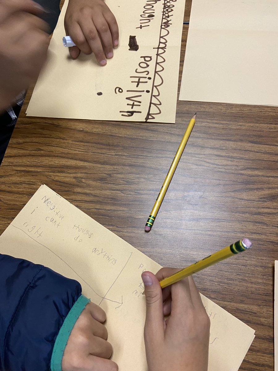 EECounselor's tweet photo. @independenceEs 3rd graders working on pushing out negative self talk and replacing with positive self talk. #ieslearns #i❤️my job! https://t.co/1k2Q1HfGpW