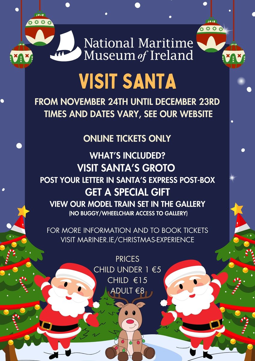 Book your ticket to visit Santa here: mariner.ie/christmas-expe…