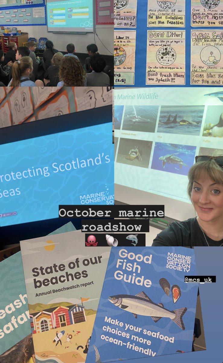 wildscotplace's tweet photo. Three marine sessions this week with schools across #Scotland as part of @mcsuk Protecting Scotland’s Seas Well done to classes at @StBrigidsPS for their work on the marine topic already & amazing answers on everything from basking sharks to ocean pollution 🌊#WaveofHope https://t.co/blkjeqvcgC