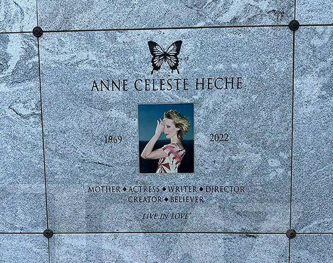 This is Anne Heche's tombstone

Remember the strange circumstances surrounding her death?

Monarch butterfly and one eye symbolism

They are mocking her even in death