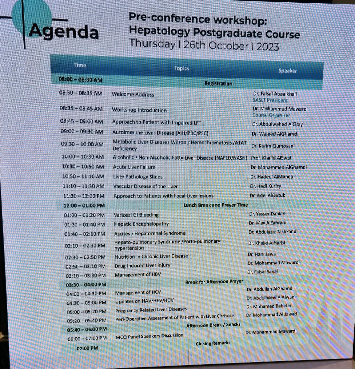 #SASLTPGC23
Fabulous post grad course. Amazing speakers. No bias on my part :) #thekidsareallgrownup Lots of <a href="/SchulichMedDent/">Schulich WesternU</a> hepatology/LTx alumni on the agenda.