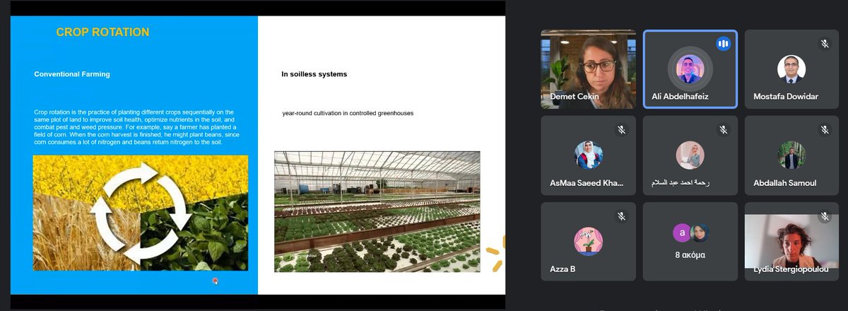 AWESOME_PRIMA's tweet image. ✅#CapacityBuilding on #SoillessAgriculture successfully completed!
🙏Thanks to all 26 participants from #NileRB who actively participated in Arabic and English
🌐ZonGardens trained us on the need of #hydroponics and market opportunities, @RWTH on #Globalissues and applications