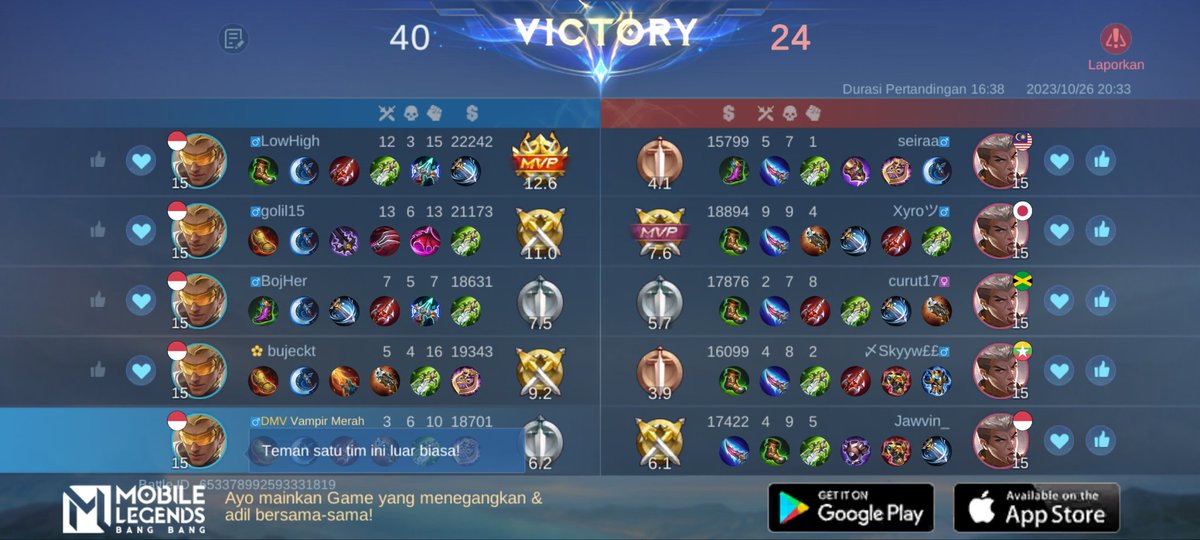 dimazt_17's tweet photo. Ayo bergabung dengan tim saya, tantang semua Player MOBA terbaik bersama! 
https://t.co/IZ8dqjtVLV https://t.co/eWm063GVLH