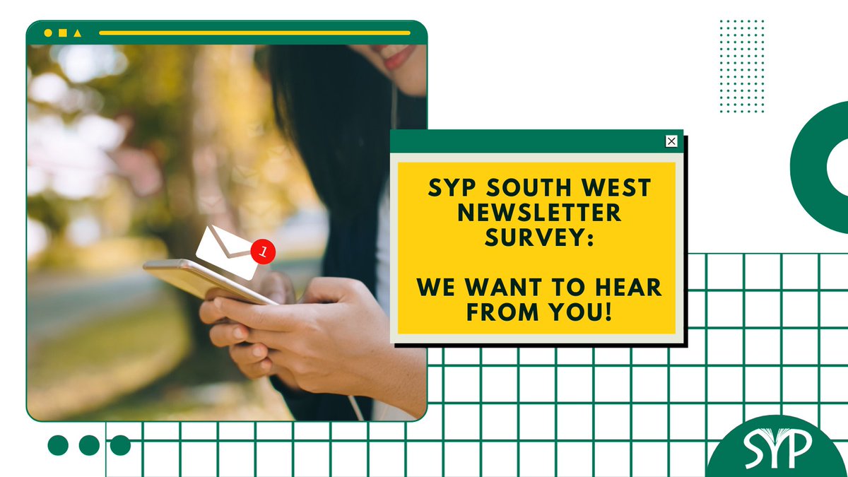 We want to hear from YOU🫵

Do you subscribe to our newsletter?
If you do, we would love to hear your feedback about what works & what doesn't. If you have a spare 2 mins please fill out our survey: forms.gle/c9h12Xsc1f3ED4…

#SYP #sypsouthwest #getintopublishing #workinpublishing