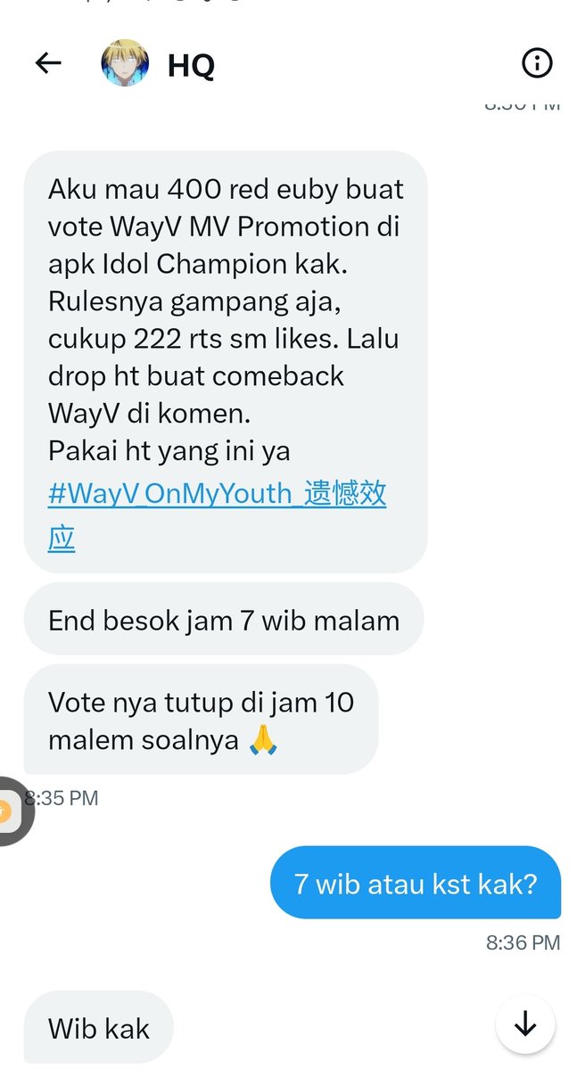 Elvoty_'s tweet image. 🎁GIVEAWAY IDOLCHAMP🎁

(Sponsored by @Halumma_Lutfia) 

400 red ruby  for #WAYV
MV PROMOTION

RULES :
✅ 222 RTs &amp;amp; Likes
✅ Drop Hashtag #WayV_OnMyYouth_遗憾效应

ENDS : Oct 27 [9 PM KST]