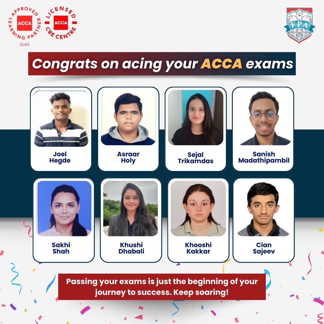 fpaedutech's tweet photo. 1/2
Cheers to our incredible #ACCAStudents! π Your unwavering hard work, dedication, and perseverance have brought you to this remarkable moment of success.
@KirtanShahCFP, @ACCAOfficial, @zaheersayed83 & @ACCAIndia
#ACCAResults #ACCAGlobal #ACCAMember #ACCAQualified #ACCA https://t.co/XJX6TlXYW4