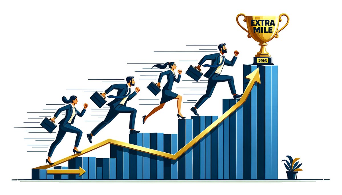 ringIO's tweet photo. Thread🧵: Go the extra mile 💪🏃
#sales #motivation #extramile
1/5 Push yourself beyond the basics. If you commit to 20 push-ups, why not do 22? I always aim for an additional 10% effort. https://t.co/Xn9LUOHTze