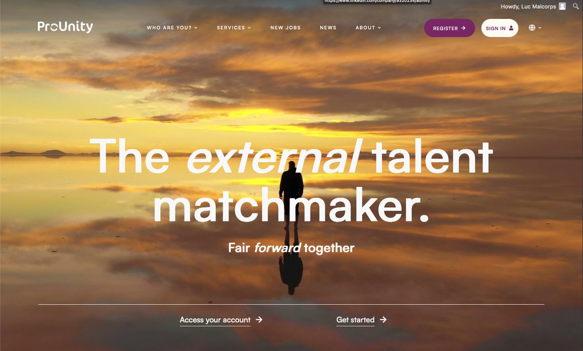 proUnityIntl's tweet image. Today, #ProUnity is walking on water to connect #companies with talented #freelancers and #suppliers. Together, we go #FairForwardTogether Check out our new website: pro-unity.com