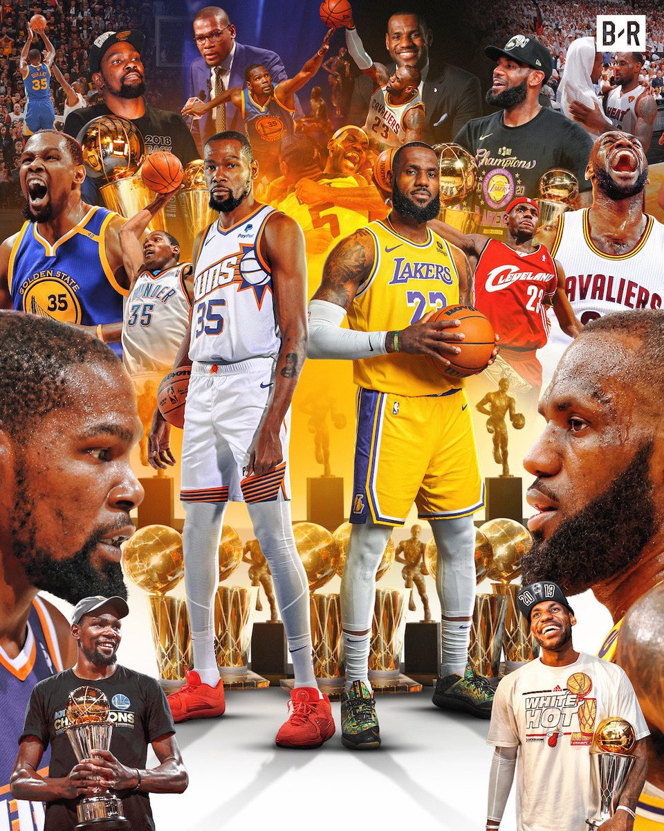 BleacherReport's tweet photo. It’s been almost fives years since we got KD vs. Bron 🤯

The two legends face-off TONIGHT 

📺 @SportsOnMax | @NBAonTNT https://t.co/G0uVNA5L0g
