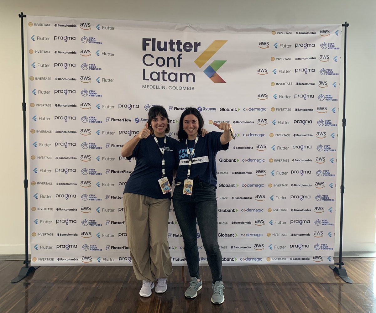 VGVentures's tweet image. We are ready for day 2 at @FlutterConfLAT 🦄🇨🇴
#FlutterConfLatam