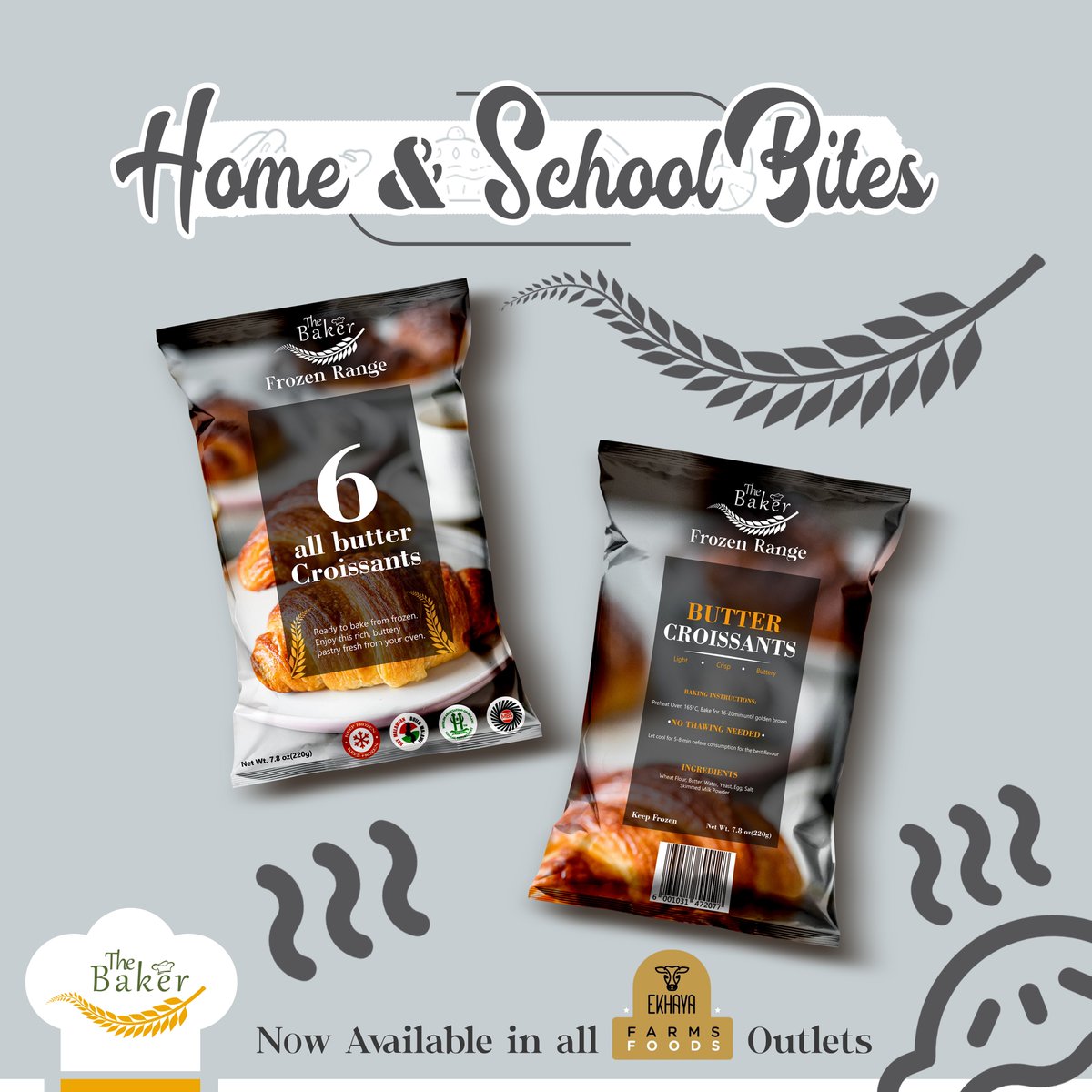 The Great Malawian Taste is finally here 😍 Unwrap the goodness of The Baker's Frozen Range at Ekhaya Farms Foods.