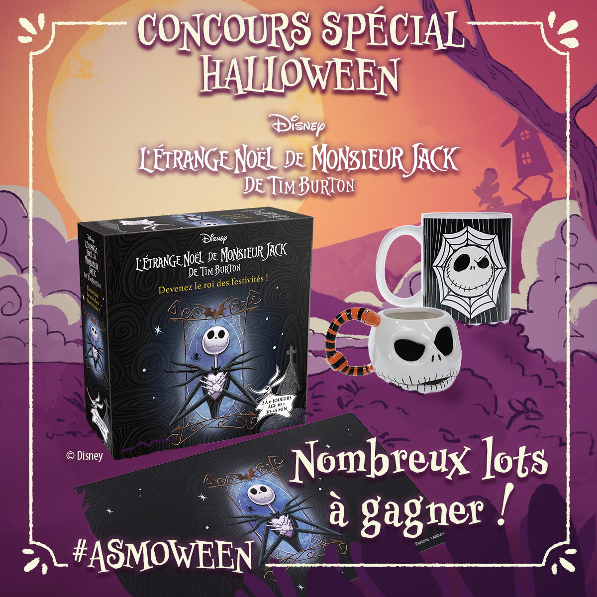 💀CONCOURS 🎃 Remportez un lot L'Étrange Noël de Monsieur Jack !

👻🧛 Pour participer : Follow + RT

🎲 Tirage au sort mardi 7 novembre

Détails et règlement 👉asmodee.fr/concoursnightm…

@disneyFR

#asmodee #concours #nightmarebeforechristmas #disney #mixlore #asmoween