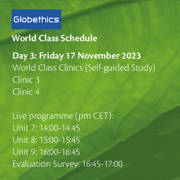 Globethics's tweet photo. 🗓Mark your calendar and book your #ProfessionalDevelopment days before the end of the year!

👇Check out the schedule for the brand new World Class on #SustainabilityEthics, running from 15-17 Nov

Learn more🔗https://t.co/29NOIF98TO

#OnlineCourse #SDGs #LearningForChange https://t.co/eQyO99iV8Y