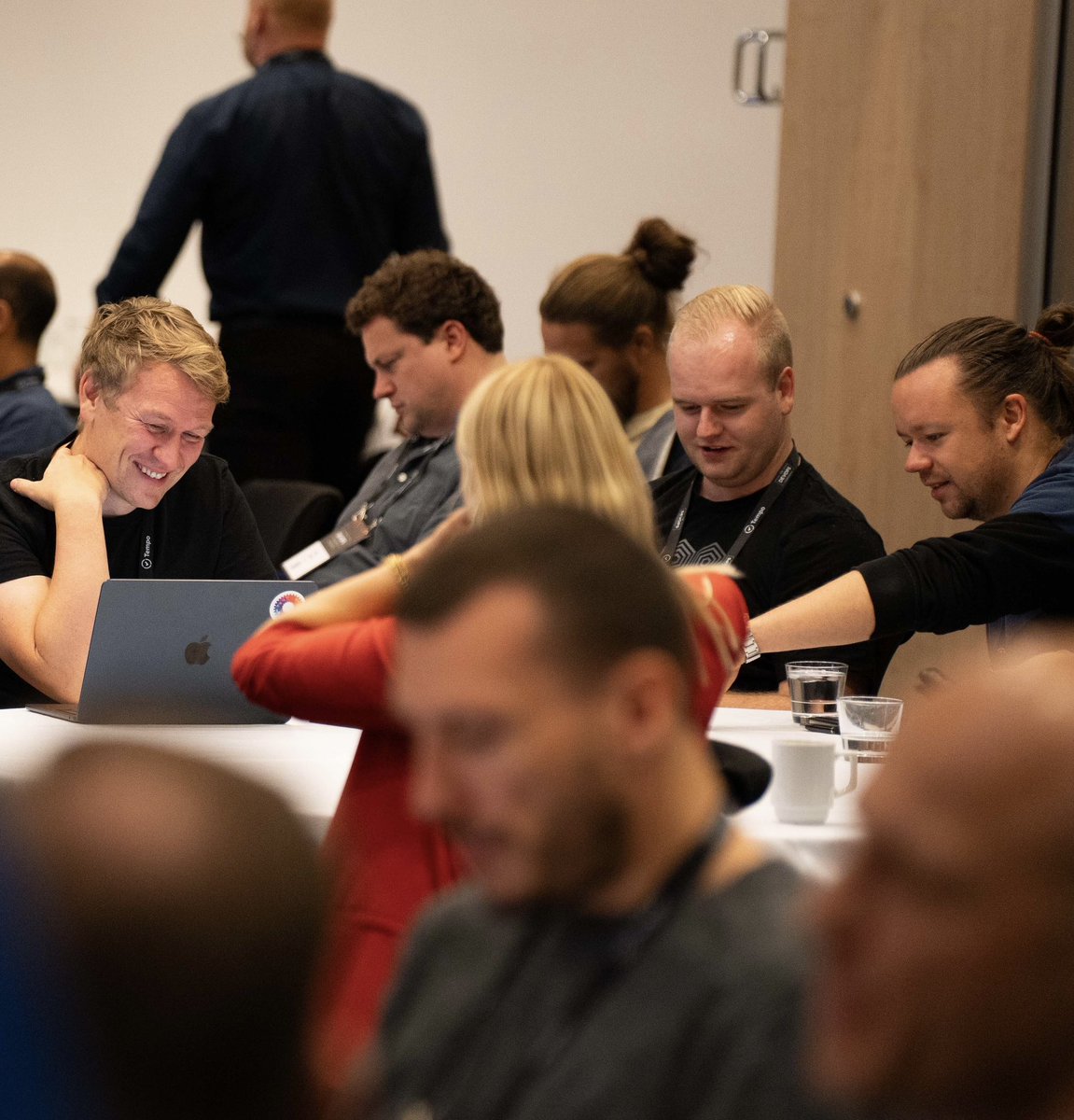 Eficode's tweet photo. After a fantastic day in Stockholm, #TheDEVOPSConference travelled to Copenhagen yesterday to meet with the local #DevOps community. A big thank you to all participants, speakers, and sponsors: @github,@Coralogix, @GitLab,@Atlassian,@Postman,@shiwaforce,@chef,@CircleCI https://t.co/0uf0KExi5V