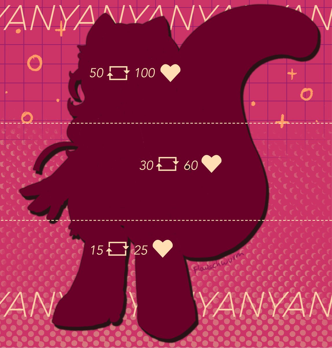 Flauschwurm's tweet photo. 💖 NYA HELLO! 🎀

I got myself a new, flashy stage outfit, and I would love to show you! But I got some stage fright, and I'll need some hype up to get ready 🥹 Can you help me? 😺

#ENVtubers #Designreveal https://t.co/0duU1zAsoG