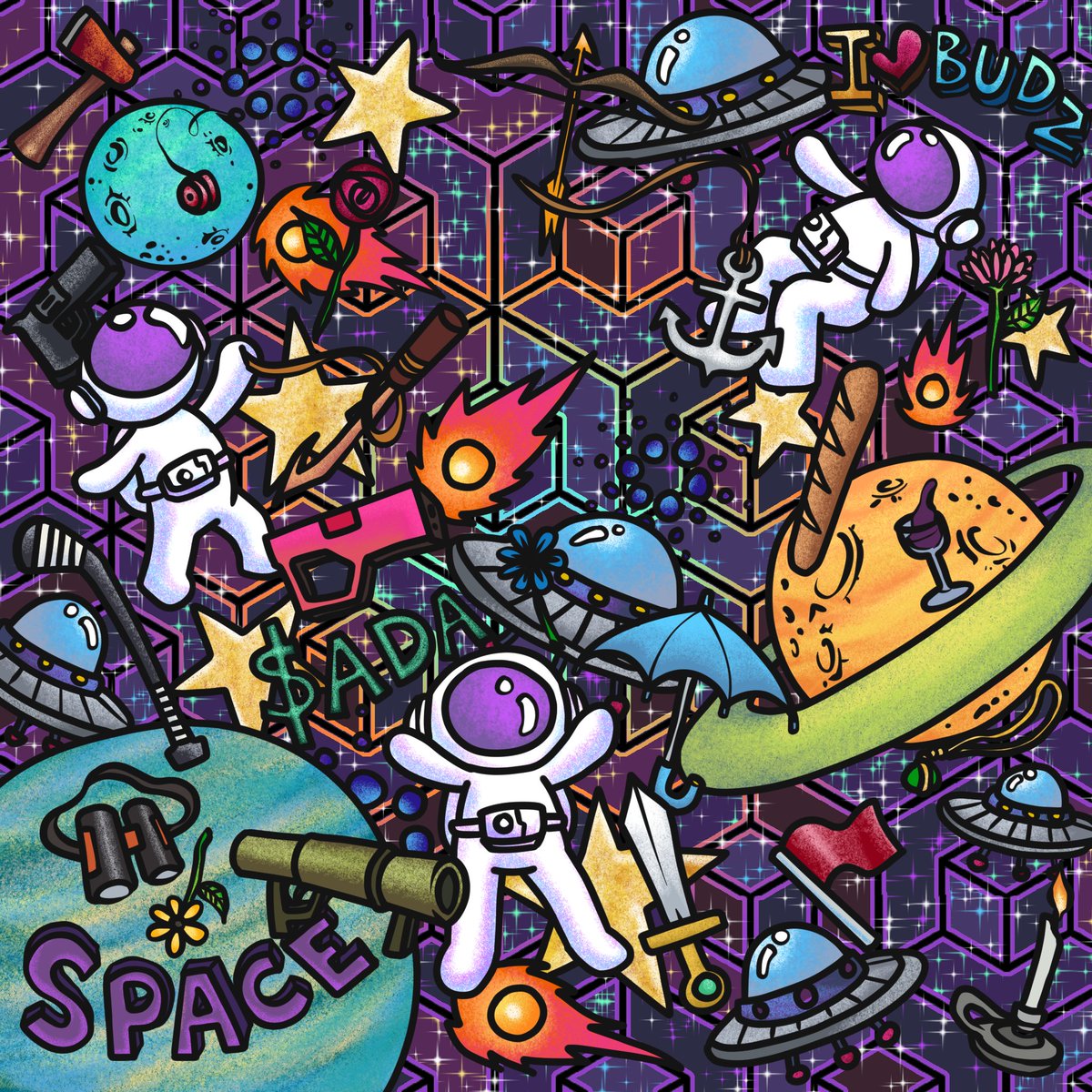 Today, we proudly present Background 3 from our community collaboration with <a href="/adahandle/">$handle</a>!

Excitingly, this artwork stood out and was selected as one of the three winners from a pool of 10 talented contestants!

This colorful piece is by <a href="/cNFTilde/">Tilde~</a> from the Philippines. Its style